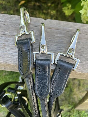 Leaders Leather Halter for Horses with Customized Engraved Name Plate Option Halter for Horse Black/Silver in Saudi Arabia