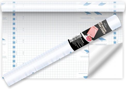 Yeplan Clear Contact Paper Roll,17.5 in x 5 ft,Self Adhesive Book Cover Paper Clear Protector for Crafts Paperback Textbook Hard Covers Documents in Saudi Arabia