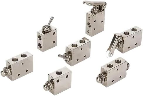 Cokyis Air Pneumatic Mechanical Valve 2 موضع 5 طريقة تبديل زر التبديل TAC2-41V 31V 41P 31P 41PP TAC-4V 4P 3P 3V TV-3S (اللون: TAC2-41V) in Saudi Arabia