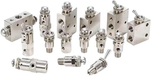 Cokyis Air Pneumatic Mechanical Valve 2 موضع 5 طريقة تبديل زر التبديل TAC2-41V 31V 41P 31P 41PP TAC-4V 4P 3P 3V TV-3S (اللون: TAC2-41V) in Saudi Arabia