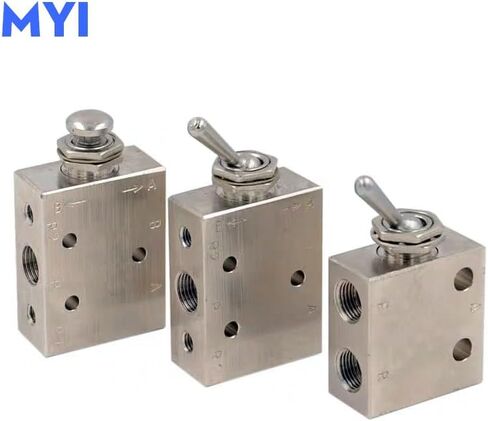 Cokyis Air Pneumatic Mechanical Valve 2 موضع 5 طريقة تبديل زر التبديل TAC2-41V 31V 41P 31P 41PP TAC-4V 4P 3P 3V TV-3S (اللون: TAC2-41V) in Saudi Arabia
