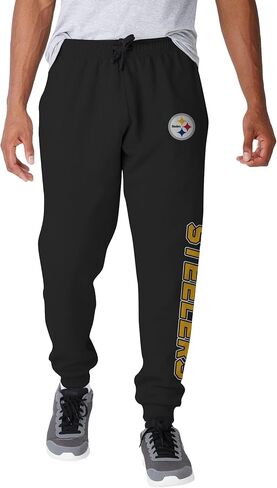 FOCO NFL Men's Officially Licensed Team Color Primary Logo Prime Time Football Sweatpants Joggers Pants in Saudi Arabia