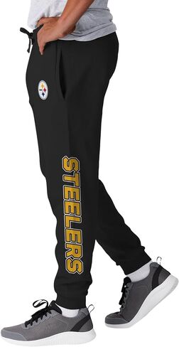 FOCO NFL Men's Officially Licensed Team Color Primary Logo Prime Time Football Sweatpants Joggers Pants in Saudi Arabia