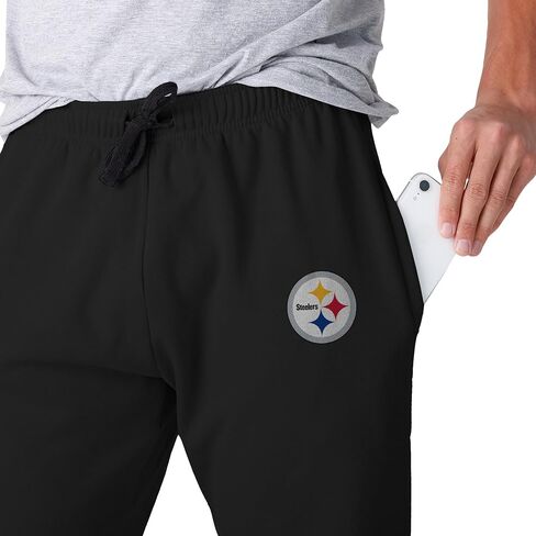 FOCO NFL Men's Officially Licensed Team Color Primary Logo Prime Time Football Sweatpants Joggers Pants in Saudi Arabia