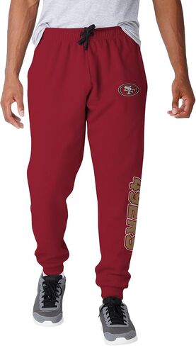 FOCO NFL Men's Officially Licensed Team Color Primary Logo Prime Time Football Sweatpants Joggers Pants in Saudi Arabia