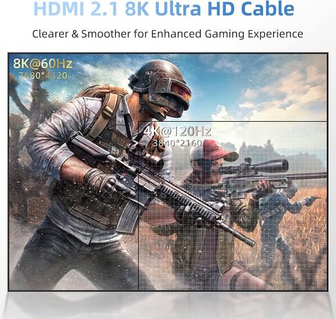 4K hdmi Cable 50FT,18Gbps Ultra High Speed HDMI 2.0 Cable,Braided Rope,Support 4K@60Hz 2K@120Hz,Dynamic HDR,ARC,Durable,Compatible with PC/HDTV/PS5/xbox/Blu-ray Video/Surveillance Camera in Saudi Arabia