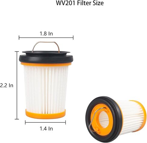 Replacement Filter Compatible with Shark WV201 Wandvac Handheld Vacuum ion W1 S87 cord-free WV200, WV205, WV220,QV201 Part # XHFWV200 (4 Pack) in Saudi Arabia