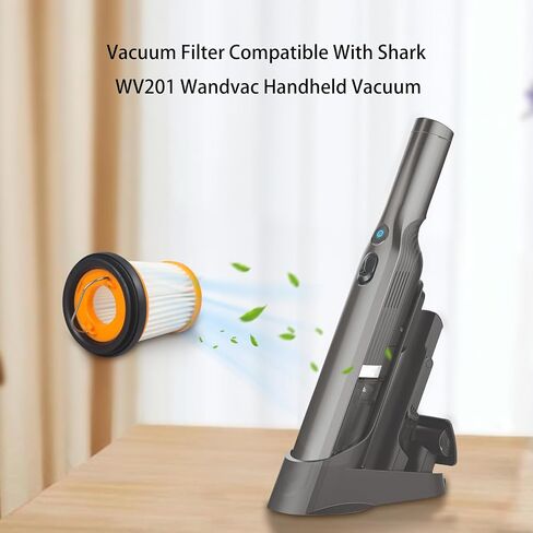 Replacement Filter Compatible with Shark WV201 Wandvac Handheld Vacuum ion W1 S87 cord-free WV200, WV205, WV220,QV201 Part # XHFWV200 (4 Pack) in Saudi Arabia