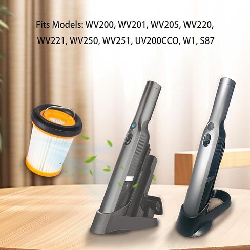 Replacement Filter Compatible with Shark WV201 Wandvac Handheld Vacuum ion W1 S87 cord-free WV200, WV205, WV220,QV201 Part # XHFWV200 (4 Pack) in Saudi Arabia