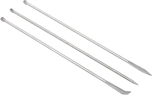 3*1/set 220mm Stainless Steel Medicated Small Rubbing Spoon Laboratory Use (3 sets) in Saudi Arabia