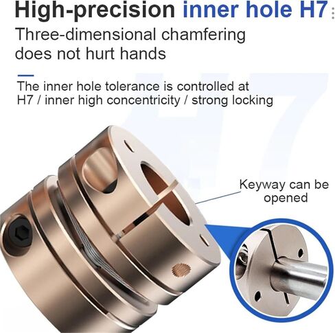 LD1-B-D68L54 (12-35) Single Diaphgram CNC Shaft Coupler D68 L54 High Precision Flexible Disc Coupling 12 To 35mm 1Pcs(32X32) in Saudi Arabia