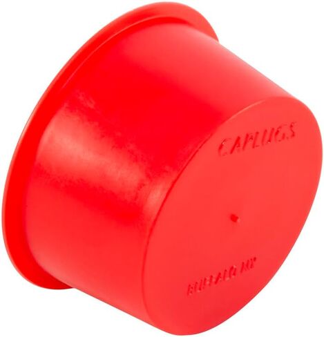 Caplugs 99394335 Plastic Tapered Cap and Plug. T-501, PE-LD, Cap OD 3.245" Plug ID 3.457", Red (Pack of 10) in Kuwait