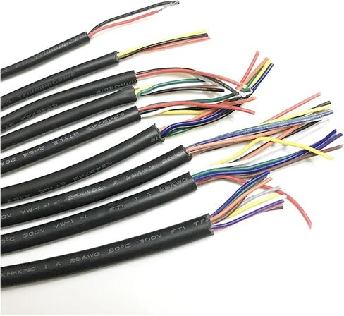 CAARLA UL (PVC) Wire and Cable Electr Cabl Sheathed Cable Wire 24 AWG 2 3 4 5 core Wire Multi-core Mouse Wire Signal Control U+S+B Data Cable(2core 300m) in Saudi Arabia