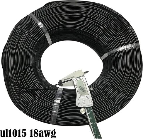 Caarla UL (PVC) السلك والكابل UL1015 18AWG 5/10METERS مرنة تقطعت بهم السبل من 18AWG UL1015 قطر 2.8 مم 21/0.178TS 105 درجة 600V موصل سلك إلكتروني (AD FC 2020،10 متر) in Saudi Arabia