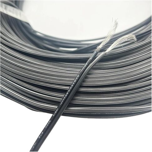 CAARLA UL (PVC) Wire and Cable 10 Meters/lot Double Parallel Cable SPT-1 20AWG Parallel Line Power Wire 0.5 Square 2pin Black Electrical Wire in Saudi Arabia