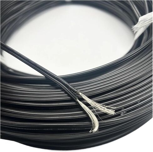 CAARLA UL (PVC) Wire and Cable 10 Meters/lot Double Parallel Cable SPT-1 20AWG Parallel Line Power Wire 0.5 Square 2pin Black Electrical Wire in Saudi Arabia