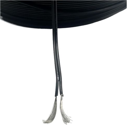 CAARLA UL (PVC) Wire and Cable 10 Meters/lot Double Parallel Cable SPT-1 20AWG Parallel Line Power Wire 0.5 Square 2pin Black Electrical Wire in Saudi Arabia
