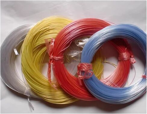 CAARLA UL (PVC) Wire and Cable Silver-Plated Wire Telflon Audio Cable Headphone Signal Cable OD 0.7 Thin Wire High Fidelity High Resolution 10M(Yellow) in Saudi Arabia