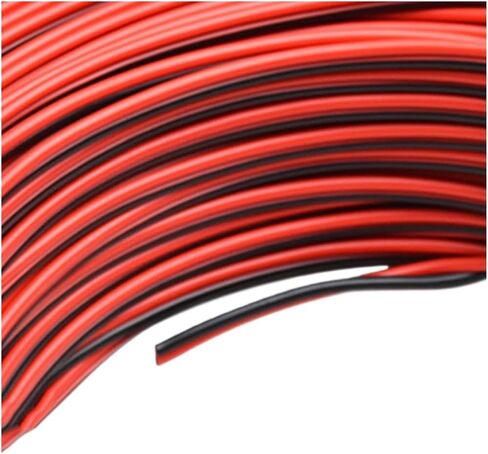 Caarla UL (PVC) السلك والكابل UL 2468 24AWG 2Pin الأسلاك الإلكترونية السوداء الأحمر L+E+D الشريط المرن السلك المترك in Saudi Arabia