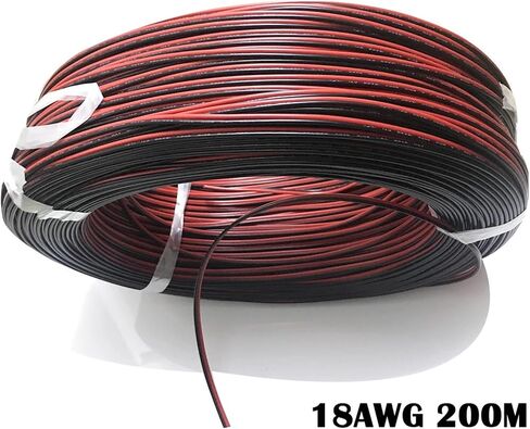 Caarla UL (PVC) السلك والكابل UL 2468 24AWG 2Pin الأسلاك الإلكترونية السوداء الأحمر L+E+D الشريط المرن السلك المترك in Saudi Arabia