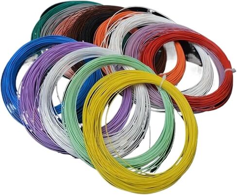UL (PVC) Wire and Cable UL10064 Single Wire 24 AWG Multicolor Silver Plated Stranded Telflon Wire 10Meters PTFE High Temperature Signal Cable(Red) in Saudi Arabia