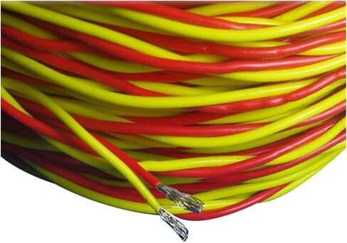 CAARLA UL (PVC) Telflon Silver-Plated Wire Twisted Pair 2.1MM Red Yellow Power Delivery Cable for Aircraft Electrical Systems in Saudi Arabia