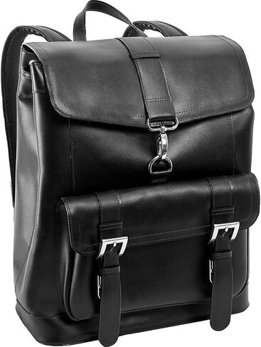 McKLEIN 15" Leather Laptop Backpack- HAGEN- Brown in Saudi Arabia