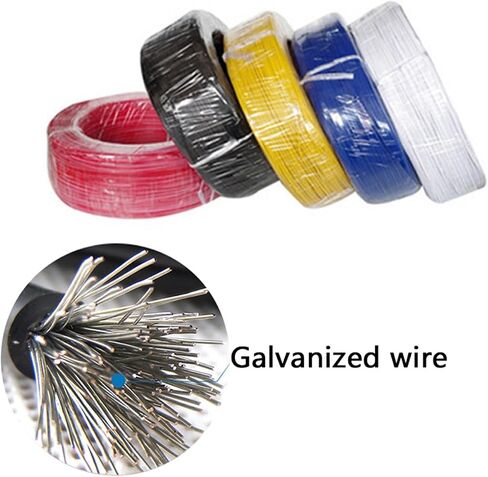 UL (PVC) Wire and Cable 5/10meters UL1015 AWM 16AWG Wire OD 3.1mm PVC Tinned Copper Stranded Cable Cord 600V Power Electronic Line(Yellow,10 Meters) in Saudi Arabia