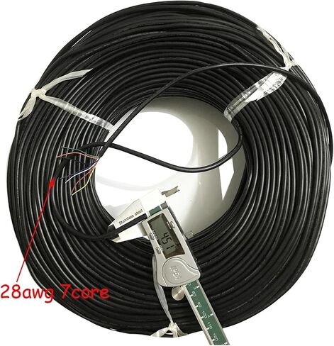 CAARLA UL (PVC) Wire and Cable 28 AWG 6 7 8 9 10 Core Cable for U+S+B Mouse Keyboard Data 10meters DIY PVC Cable Soft Sheath Line Control Cable Signal Wire(28AWG 9core) in Saudi Arabia