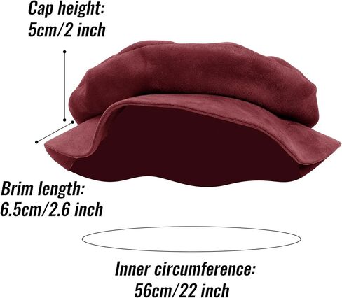Procos Renaissance Tudor قبعات القبعات المسطحة للنساء القبعات القبعات الفرنسية رسام Cap Classic Costume Men Median in Saudi Arabia