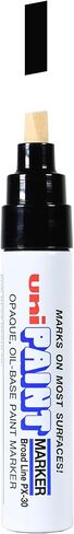 Uni-Ball Uni Paint PX-30 Oil-Based Paint Markers, Broad Line (8mm), Gold, 2 Count in Saudi Arabia