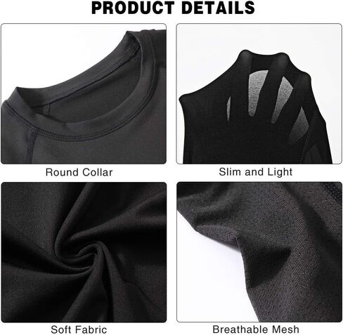 Compression Shirt for Men Long Sleeve Athletic Workout Base Layer UPF 50 Sun Protect Shirts in Kuwait