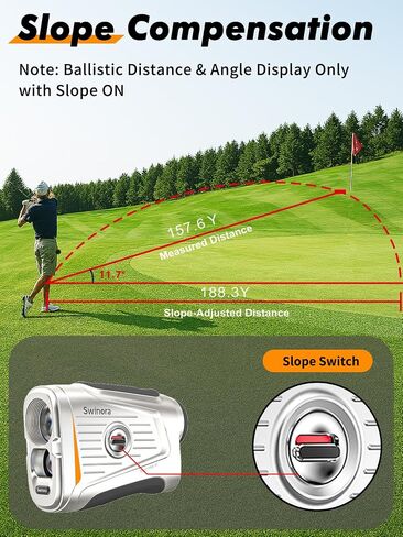 Magnetic Golf Rangefinder with Slope – 7X Magnification, 1200Y Laser Range Finder Golf for All Levels, Fast Flag Lock Vibration, Rechargeable, Waterproof Golf Accessories for Men and Women in Kuwait