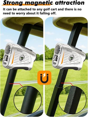 Magnetic Golf Rangefinder with Slope – 7X Magnification, 1200Y Laser Range Finder Golf for All Levels, Fast Flag Lock Vibration, Rechargeable, Waterproof Golf Accessories for Men and Women in Kuwait