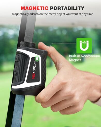 Golf Rangefinder مع Slope ، Golf- 660 Pro Laser Rangefinder ، اهتزاز قفل عمود العلم ، التكبير 6x ، إكسسوارات جولف جولف مركبة مغناطيس مع عرض Clarity LCD in Kuwait