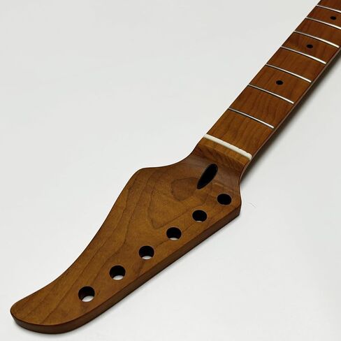 ابدأ الغيتار الرقبة 22 الحنق ، 25.5 '' Canada Canada Maple Electric Guitar Neck مع دائرة نصف قطرها 9.5 '' fretboard لاستبدال أجزاء الغيتار Style Style (القيقب المحمص) in Kuwait