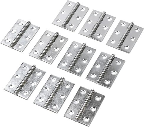 10 Pieces Door Hinge Bearing Butt Internal Built-in Stainless Steel Hinge Home Workshop Door Replacement Parts 4.4x3.1cm in Kuwait