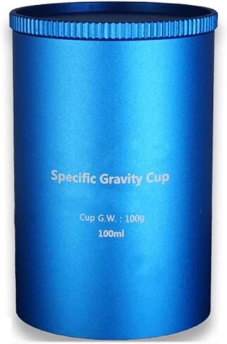 Density Specific Gravity Cups, Space Aluminum Coating Density Determiner with Spill-proof Cover, High Test Accuracy, 37ml/50ml/100ml(Optional), for Specific Gravity Of Paint in Saudi Arabia