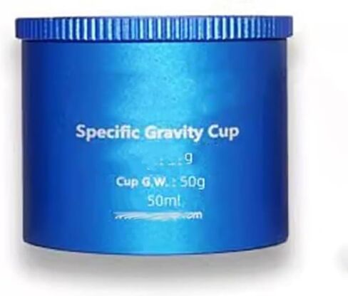Density Specific Gravity Cups, Space Aluminum Coating Density Determiner with Spill-proof Cover, High Test Accuracy, 37ml/50ml/100ml(Optional), for Specific Gravity Of Paint in Saudi Arabia