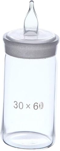 Amosfun 30mm x 60mm Tall Form Weighing Bottle Borosilicate Glass Sample Bottle for Lab Use Sturdy Glass Weighing Dish for Precise Measurements in Saudi Arabia
