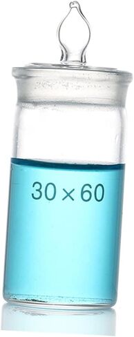 Amosfun 30mm x 60mm Tall Form Weighing Bottle Borosilicate Glass Sample Bottle for Lab Use Sturdy Glass Weighing Dish for Precise Measurements in Saudi Arabia
