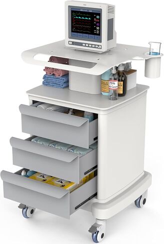 Medical Carts with Wheels, Mobile Ultrasound Cart, Rolling Dental Carts with Drawers, Professional Trolley Cart with Trays for Hospital Clicnic Lab Beauty Salon in Saudi Arabia