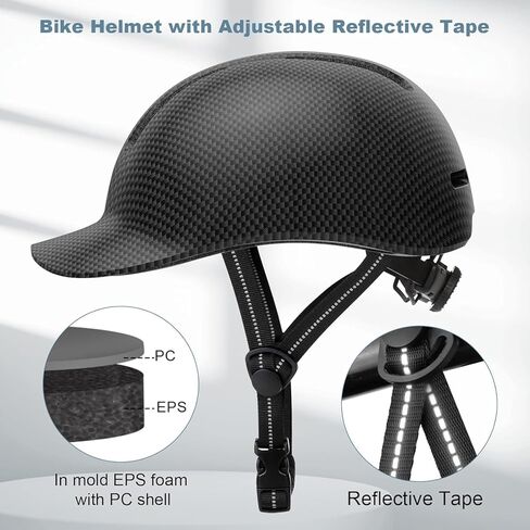 Shinmax Bike Helmet - خوذة ركوب الدراجات ذات الأسلوب الخفيف للوزن مع وجود شريط عاكس ، قطاع عاكس ، للركاب الحضري ، ركوب الدراجات الجبلية والطرق in Kuwait