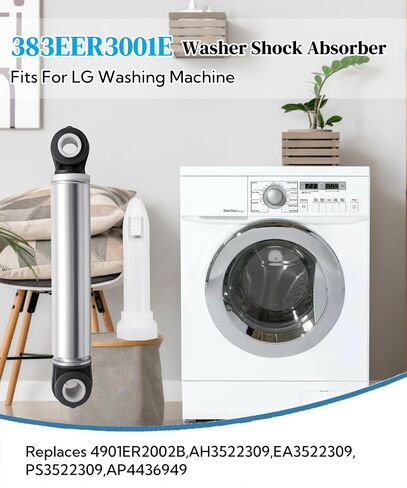 383EER3001E Washer Shock Absorber Fits For LG Washing Machine,WM2277HW,WM1811CW,WM2075CW, WM2677HBM, WM0532HW,WM1832CW,WM2277HB,WM2032HW,WM0642HW,Replaces AP4436949,1267433, EA3522309,PS3522309 in Saudi Arabia