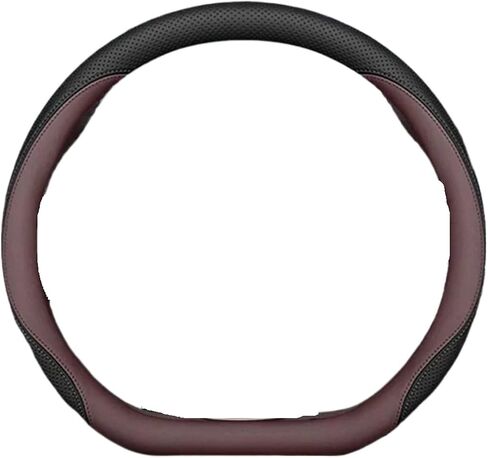 غطاء عجلة القيادة للسيارة الداخلية تنفس Nappa Fit لـ Jetour X70 Plus Pro X90 X90 Plus T1 T2 L7 (D Mate-Amber Brown) in Kuwait