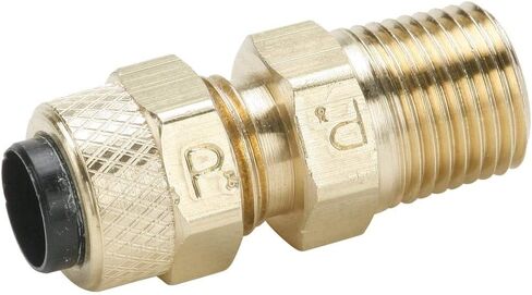 68P-6-2-PK10 FITTING MALEL CONNECTOR ، Boly-Tite Brass ، 3/8 "Tube Tube X 1/8" Through Male (حزمة 10) in Saudi Arabia