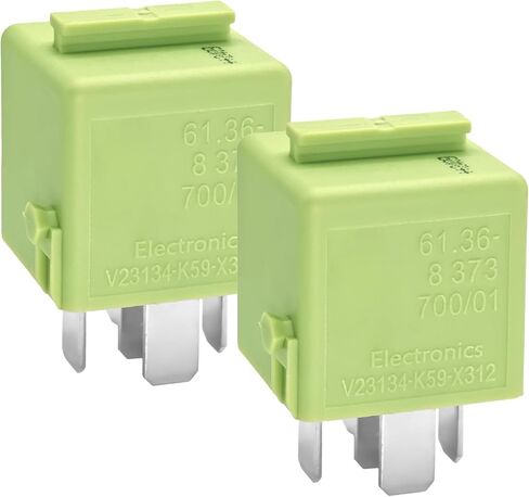 RELAY V23134-K59-X312 61.36-8 373 700/01 (حزمة 2) ، 12VDC 5PINS Automotive Relay-تثبيت المكونات الإضافية-متوافق لسلسلة سيارات BMW المحددة in Saudi Arabia
