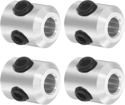 uxcell 8Pcs Set-Screw Collars 3mm Bore, Aluminum Alloy Shaft Collars, 7mm OD, 8mm Width Axle Collar Clamp for Linear Rod Shaft Guide in Saudi Arabia