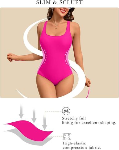 BMJL Women's One Piece Swimsuits بطن التحكم في التخسيس بدلات الاستحمام in Saudi Arabia