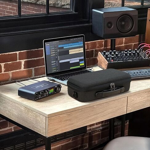 واجهة صوتية Geekria ، حقيبة سفر قشرة صلبة متوافقة مع MOTU M2/M4 ، M-Audio M-Track Duo/M-Track Duo HD ، Behringer Pro vs Mini/JT Mini ، Stylophone Genx-2 (Dark Gray) in Saudi Arabia